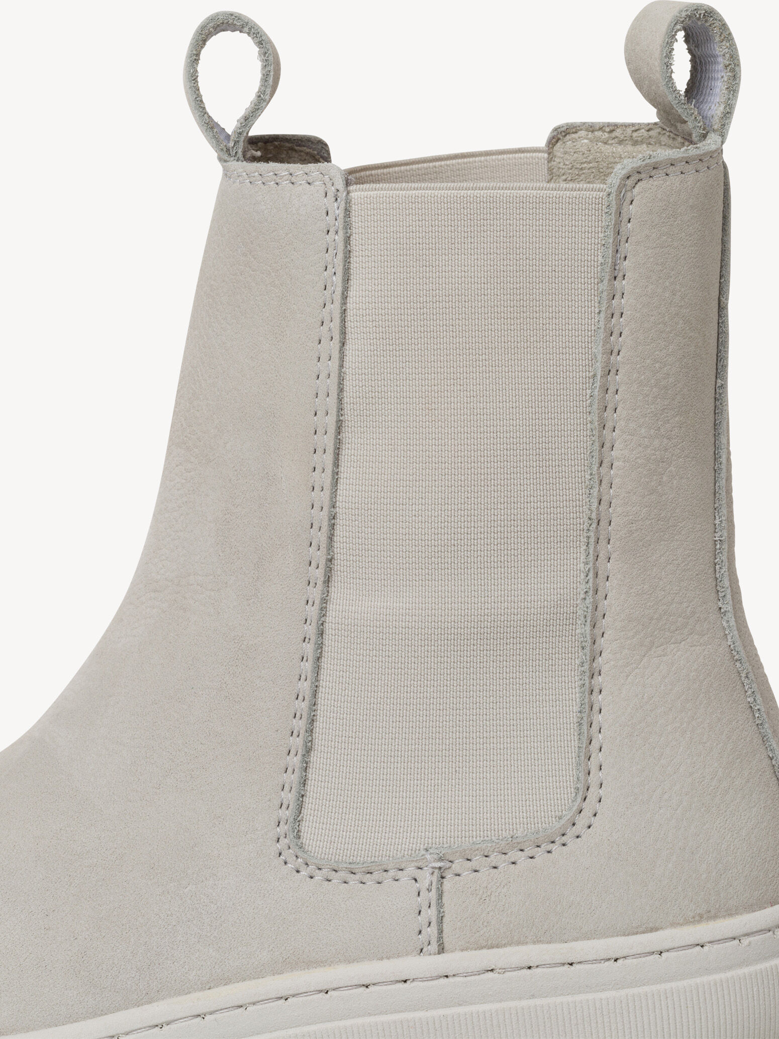 Bottine Chelsea en cuir - gris