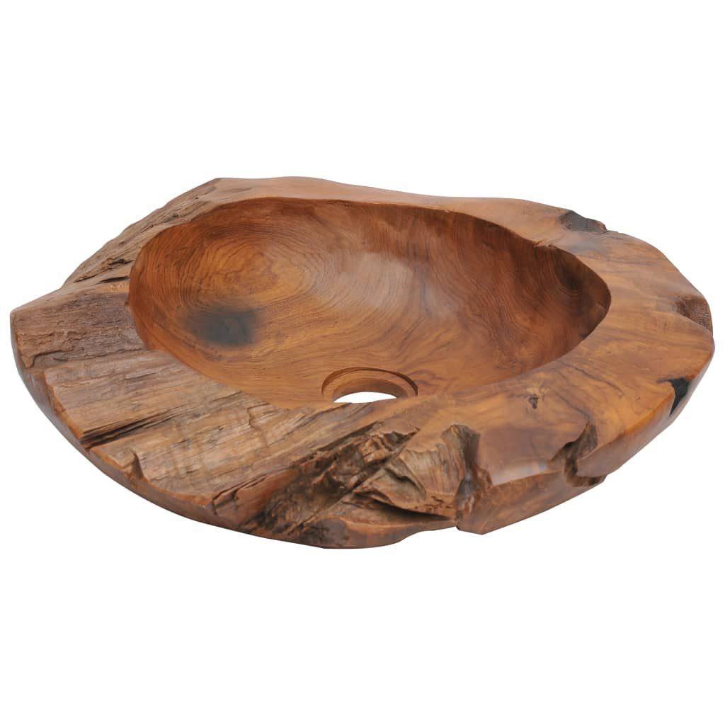 vidaXL Waschbecken Becken Teak Massiv 45 cm