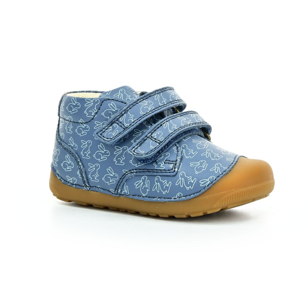 Bundgaard Petit Strap Rabbit Teal Barfußstiefeletten