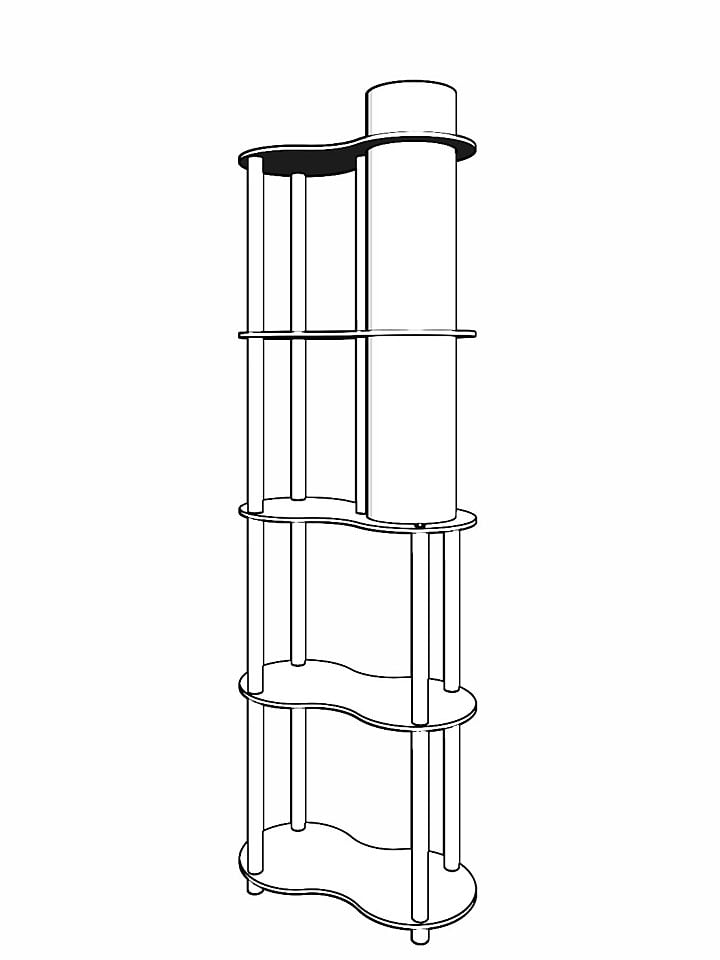 Opviq Standleuchte in Hellbraun/ Schwarz - (H)140 cm günstig kaufen onesize