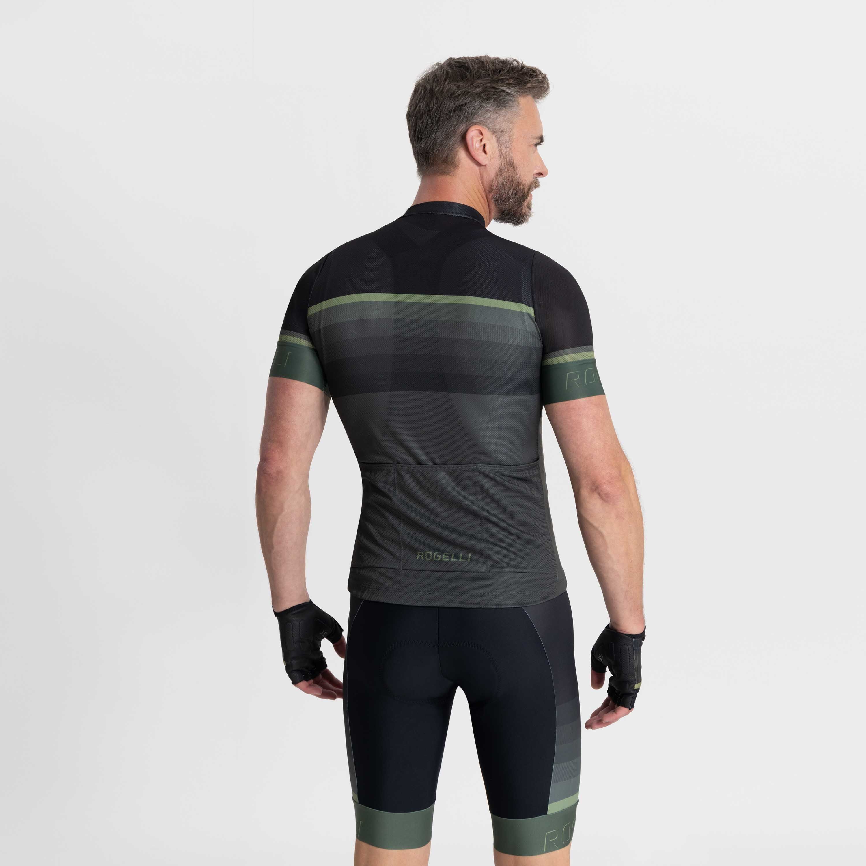 Rogelli Hero II Grün/Schwarz Herren Radtrikot Kurzarm