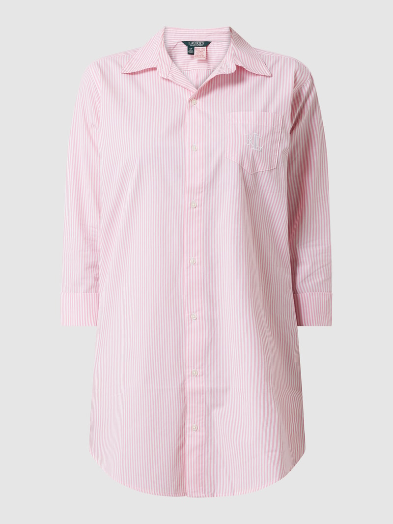Nachthemd mit Streifenmuster in rosa