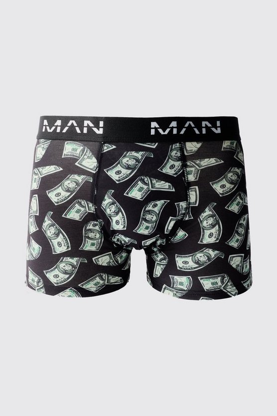Boxershorts mit Man Dollar Bills Print