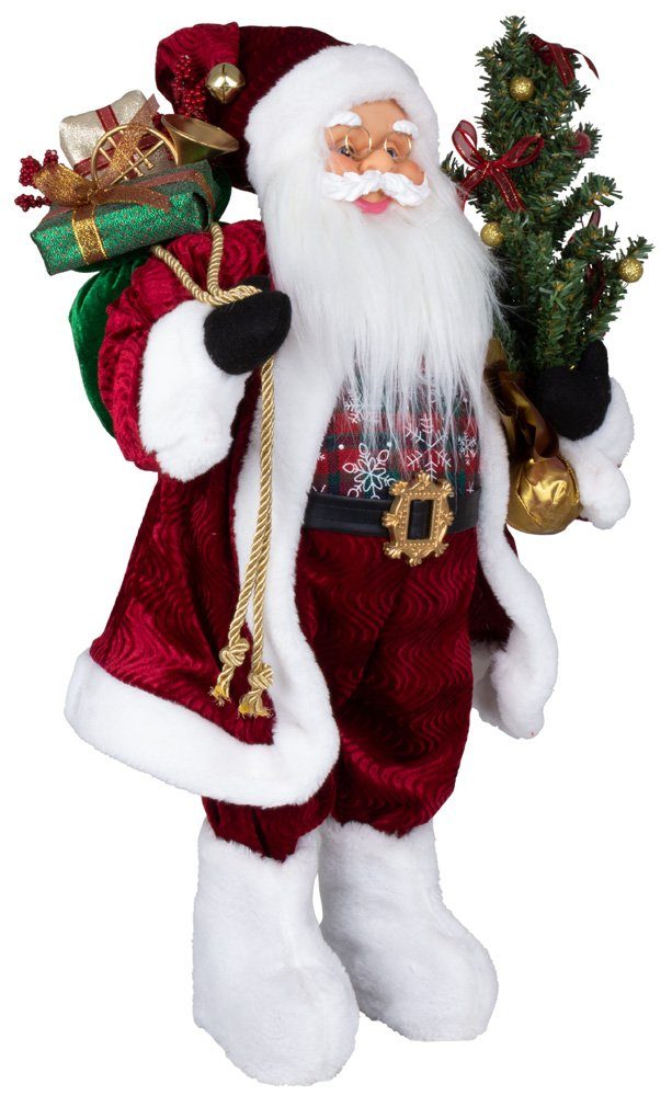 Christmas Paradise Weihnachtsmann Knud Dekofigur versch. Größen 30/45/60cm, Rot Weihnachtsdeko
