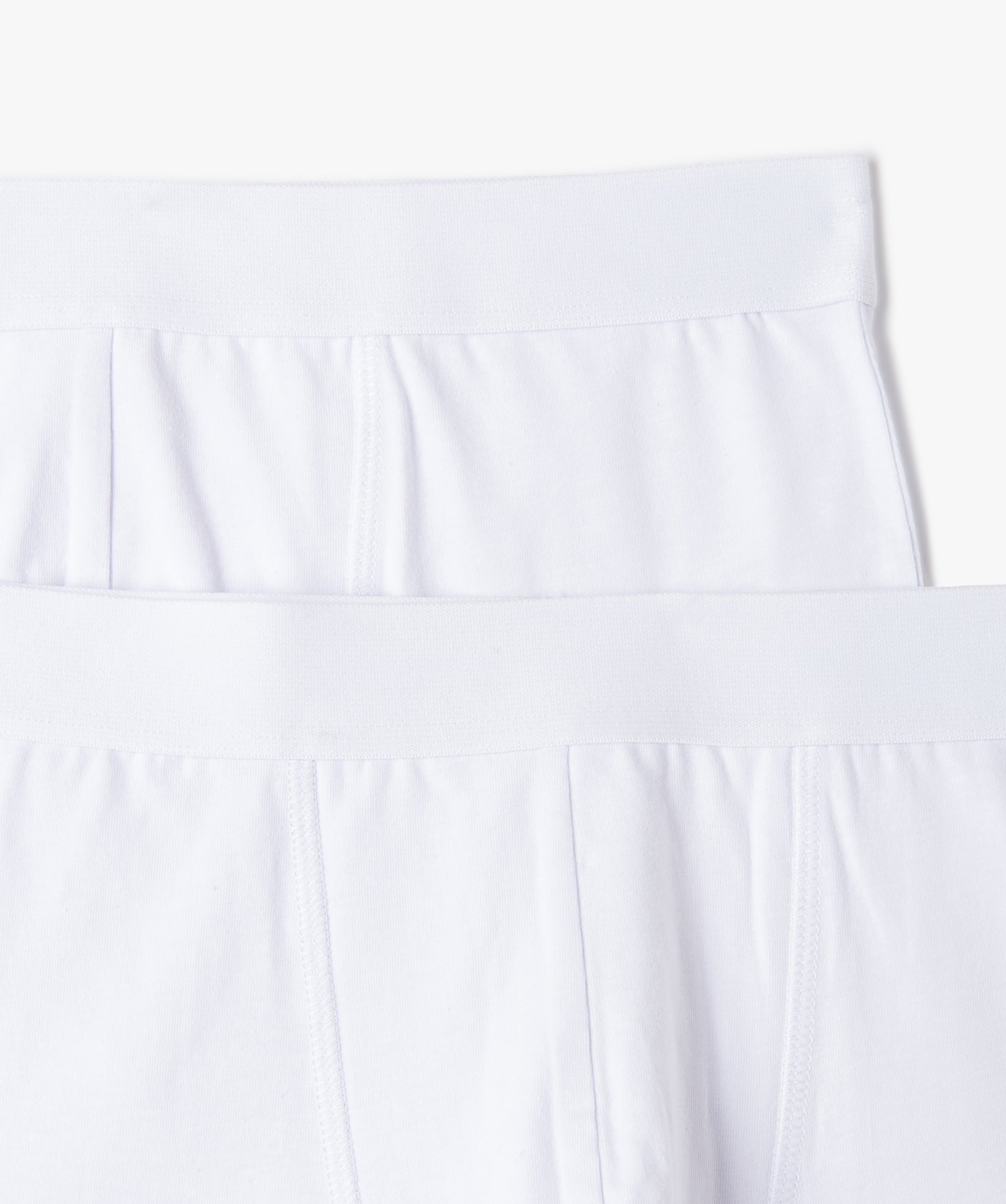 Boxer homme uni extensible (lot de 2) blanc | GEMO