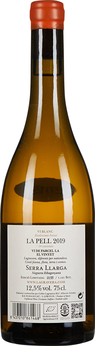 Lagravera La Pell Blanc El Vinyet Costers del Segre 2019