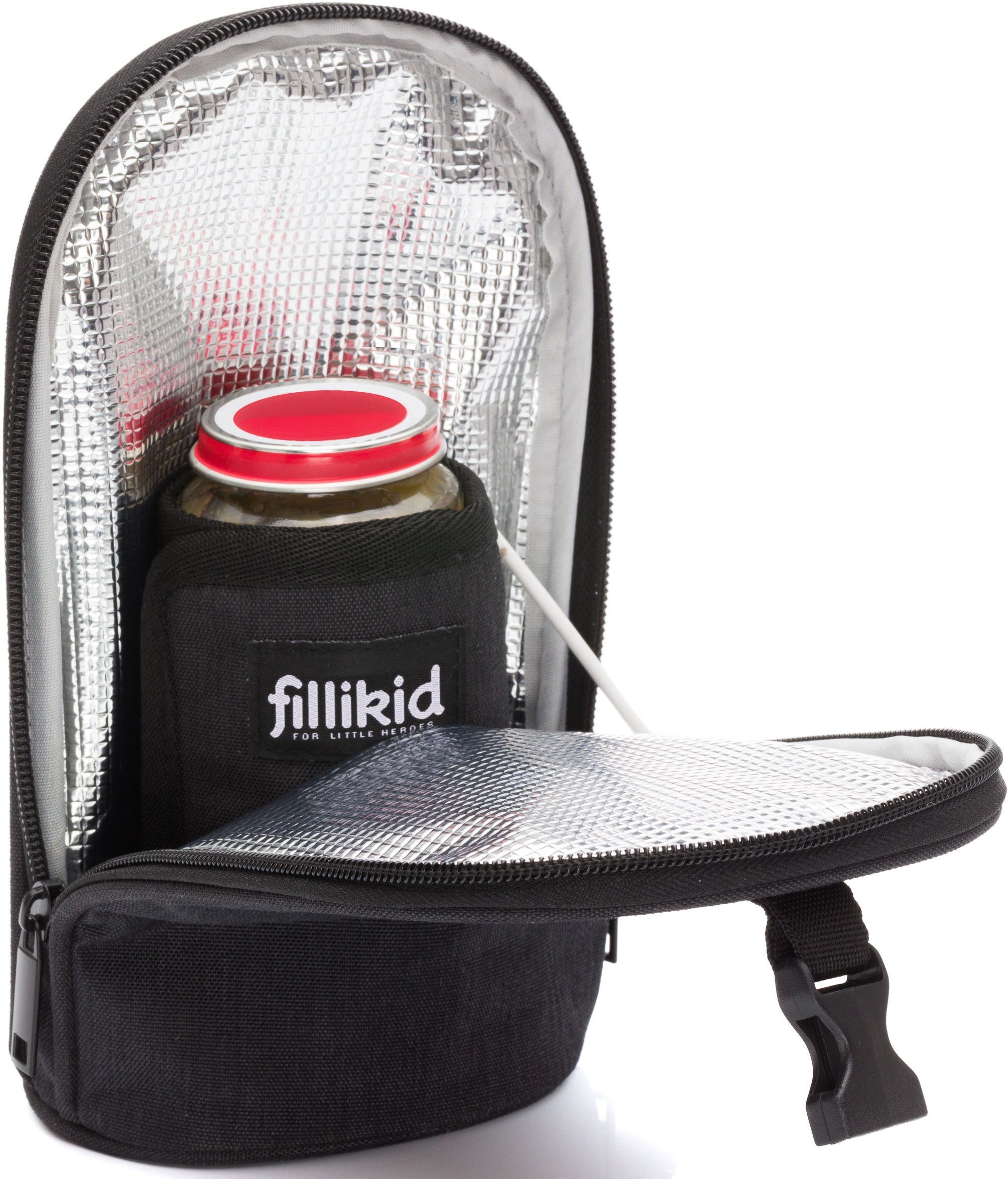 Fillikid Babyflaschenwärmer schwarz melange, mit USB Anschluss zum Erwärmen der Babyflasche