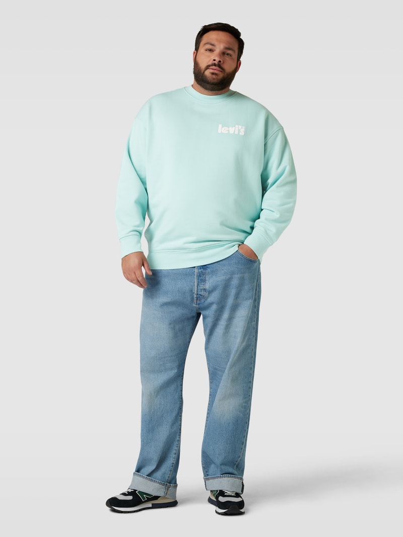 PLUS SIZE Sweatshirt mit Label-Print in mint