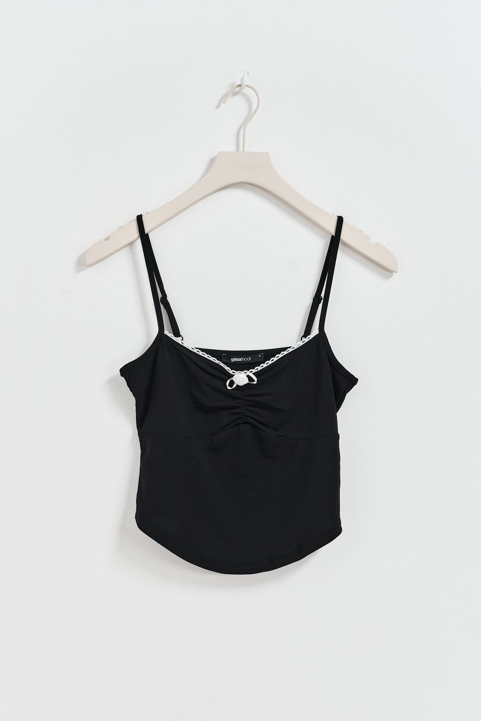 Rose contrast lace singlet