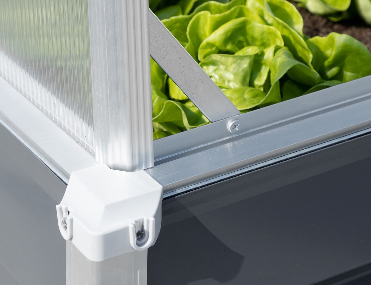 lovingHome® Garden Doppeltes Balkon-/Garten-Hochbeet - Anthrazit