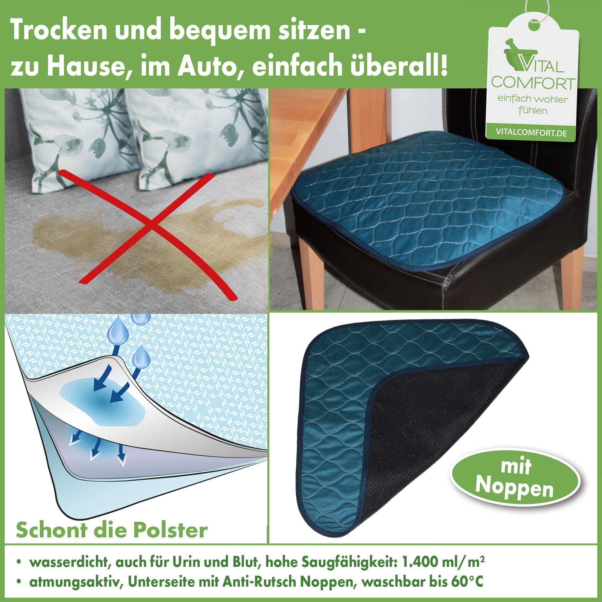 Vital Comfort Inkontinenz-Sitzauflage
