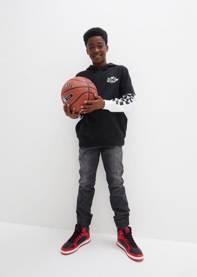 Jungen Layer Kapuzensweatshirt