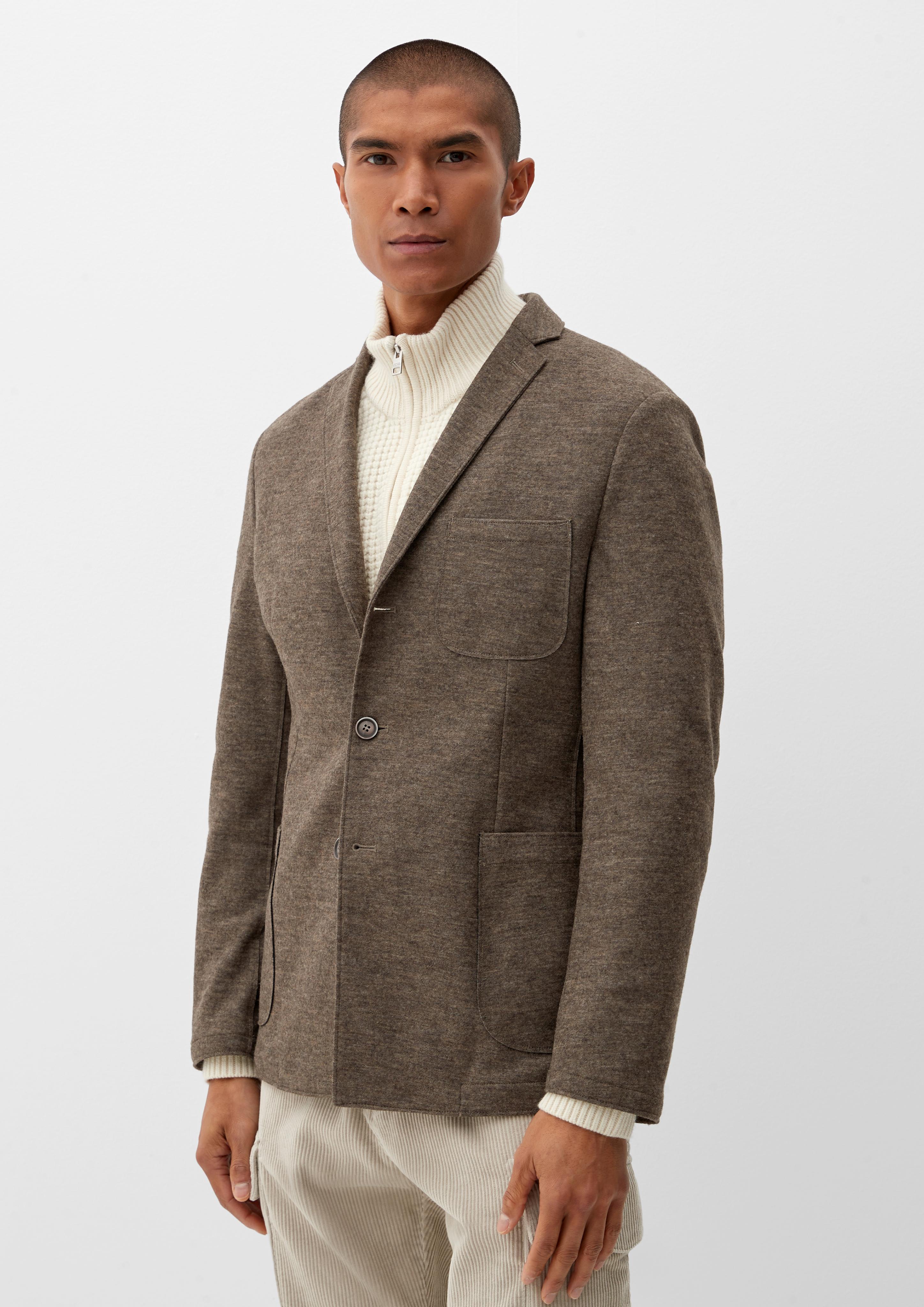 Slim: meliertes Sakko  2120647-88W2