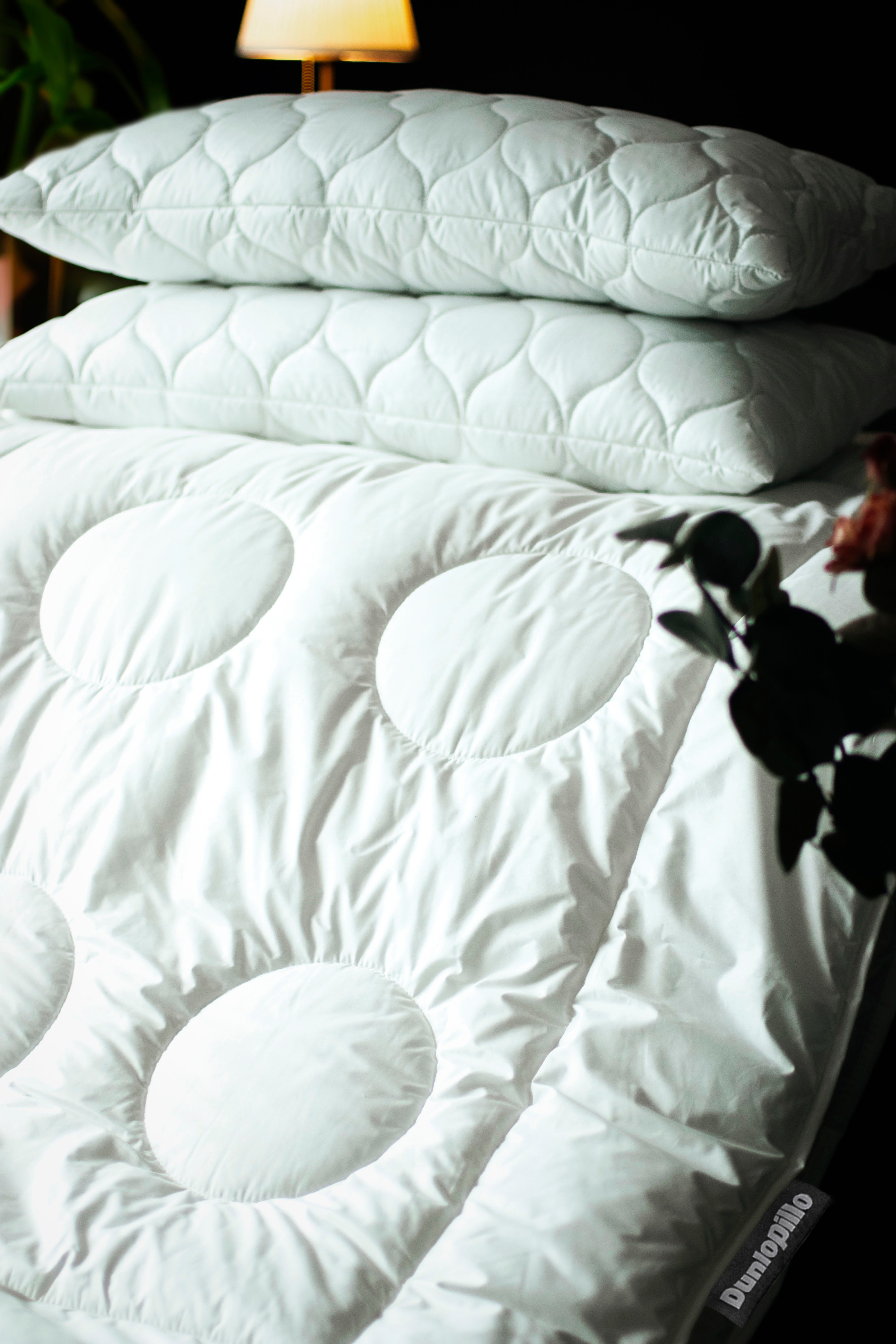 Baumwollbettdecke, Fusion Bettdecke 135x200, 155x220, Climate-Control-Bezug, Dunlopillo, Füllung: Polyester, Bezug: 100% Baumwolle, Bettdecke mit Dunlofill® Helix-Micro-Faserarchitektur, Schlafkomfort