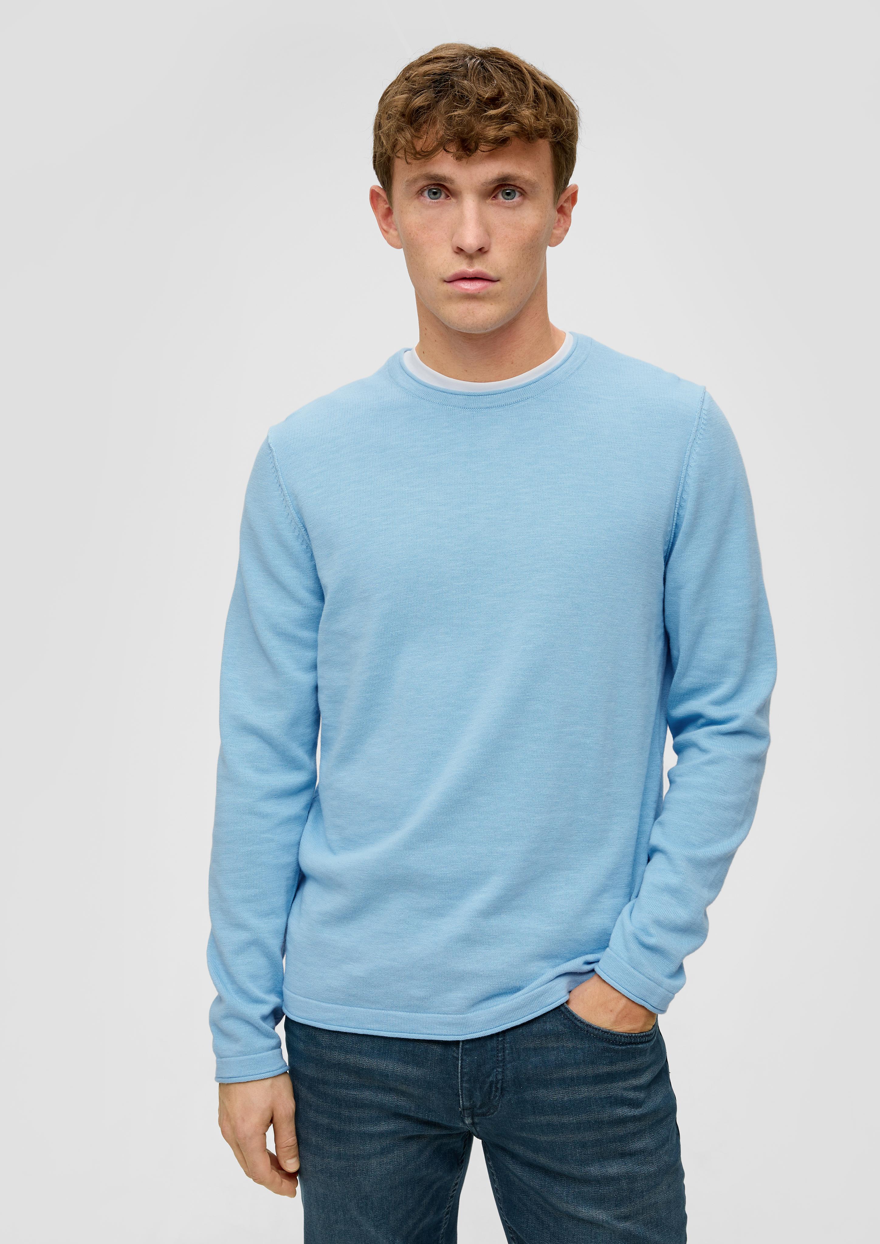 Strickpullover mit Rollkante  2141098-5084