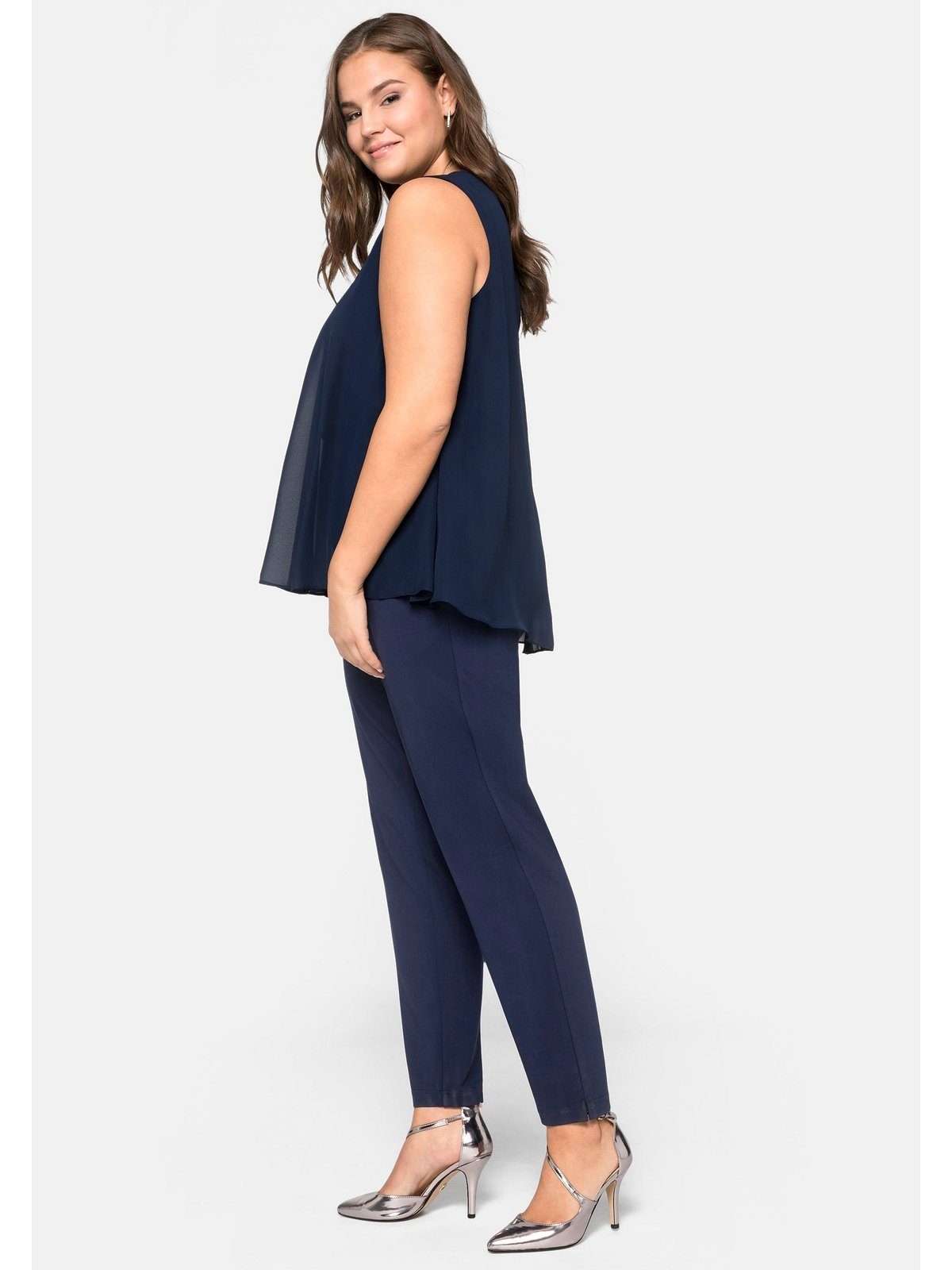 Sheego Jumpsuit Große Größen im Lagenlook