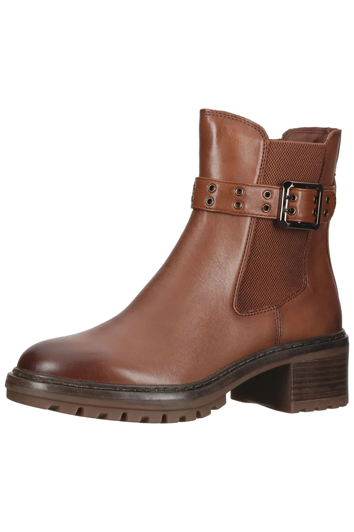 Tamaris  Stiefelette - Braun - Blockabsatz