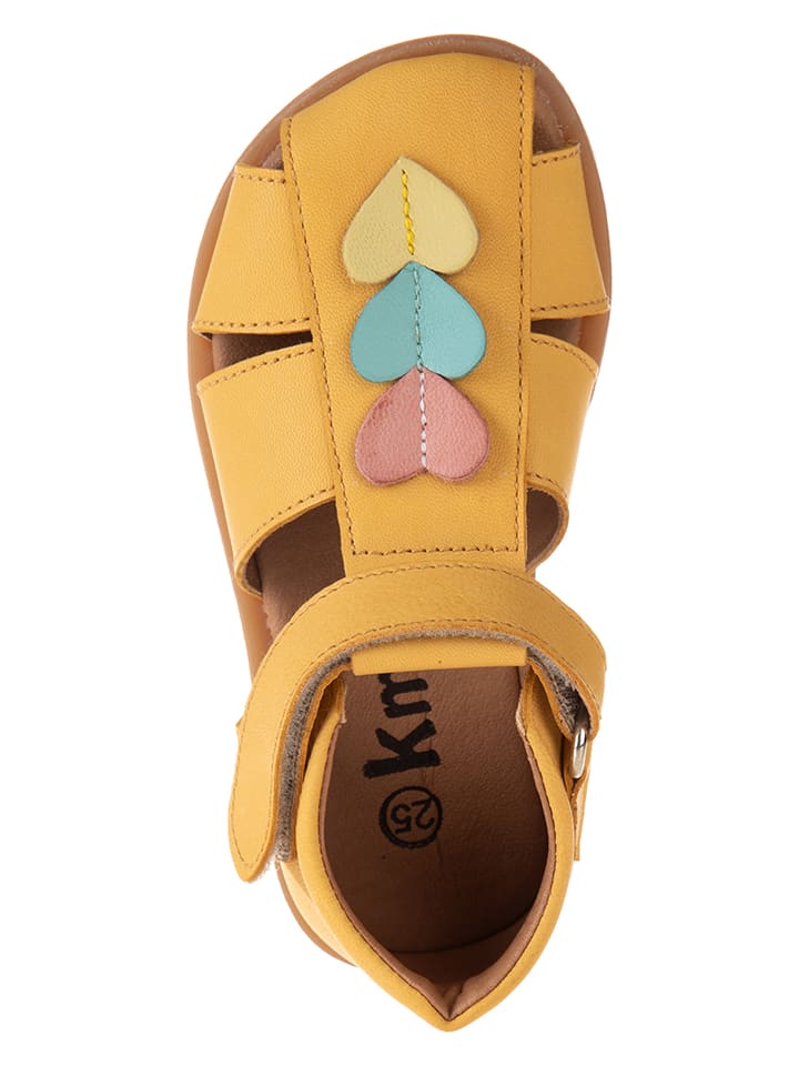 kmins Leder-Halbsandalen in Gelb günstig kaufen