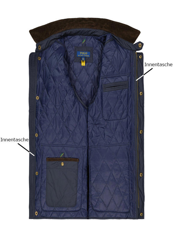 Polo Ralph Lauren, Steppjacke, Mikrofaser wasserabweisend, navy