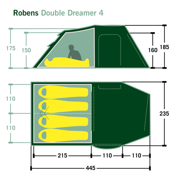 DOUBLE DREAMER 4 - Tunnelzelt