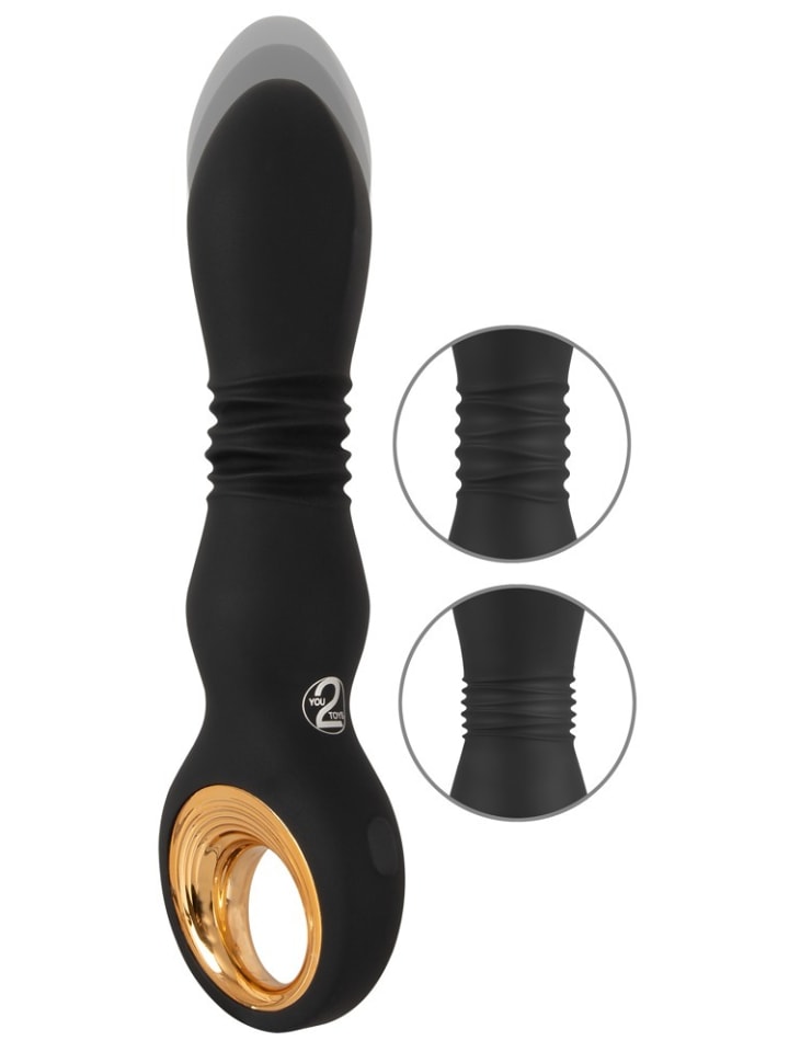 You2Toys Stoßvibrator Strong Thrusting Vibrator in schwarz günstig kaufen 17 cm
