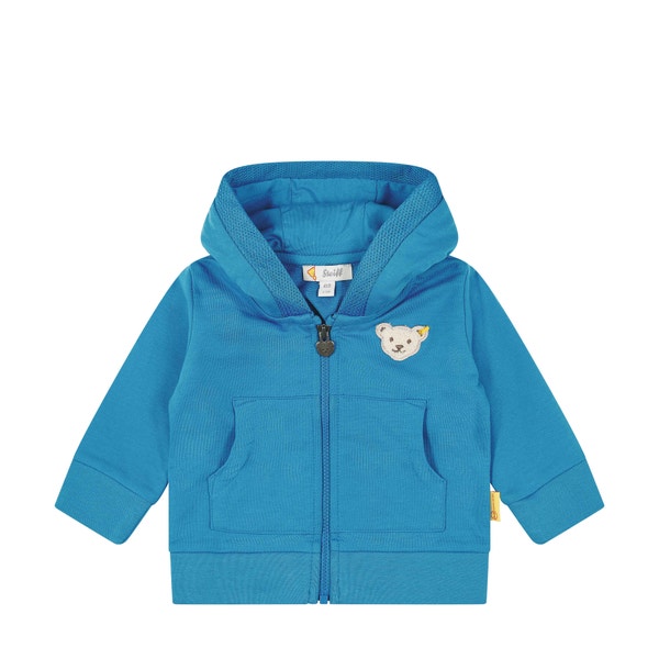 Sweatjacke, mittelblau für Jungs