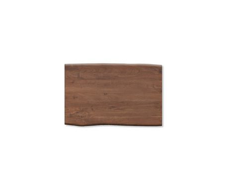 DELIFE Esstischplatte Edge, Akazie Braun 140x90cm Live-Edge