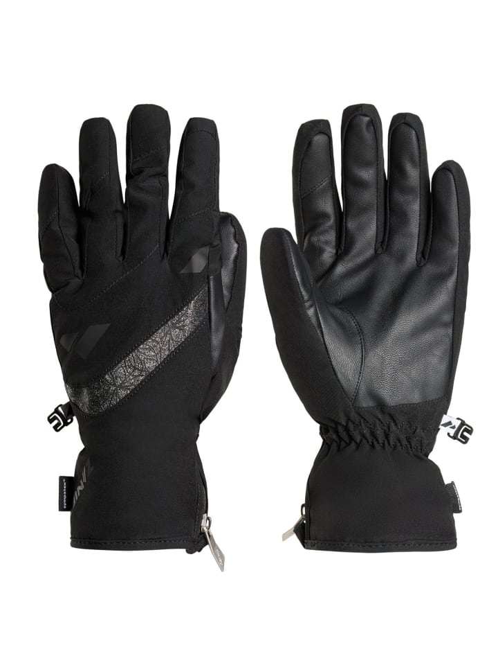 Zanier Stubai STX Fingerhandschuhe in Schwarz günstig kaufen