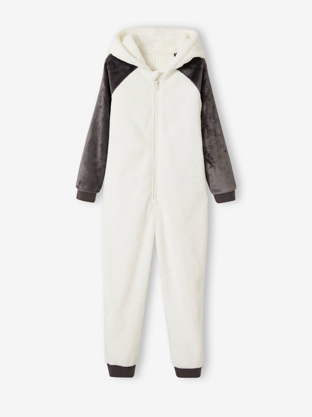 Combi-pyjama panda fille gris