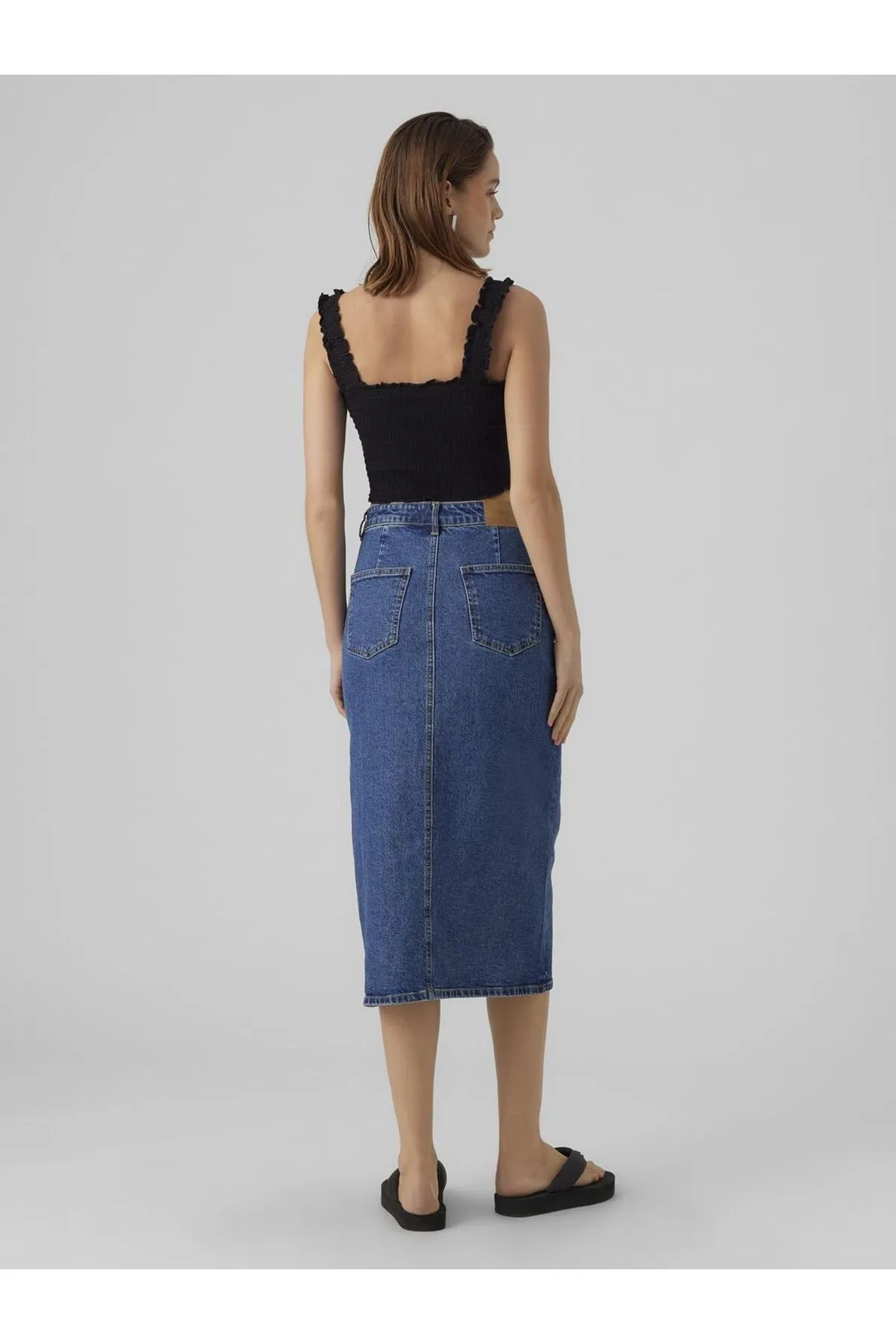 Vero Moda  Jeansrock Vmveri Langer Rock
