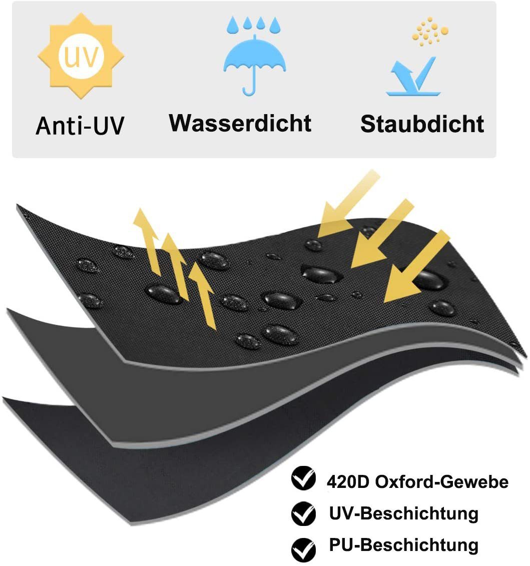 Einemgeld Strandkorb-Schutzhülle 135*105*175 - Premium Strandkorb Schutzhülle winterfest 600D Oxford (Stuhl-Schutzhülle), Rollenbezug 135x105x175/140 cm