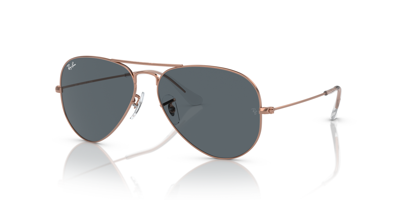 AVIATOR ROSE GOLD - Albastru-roz-auriu strălucitor