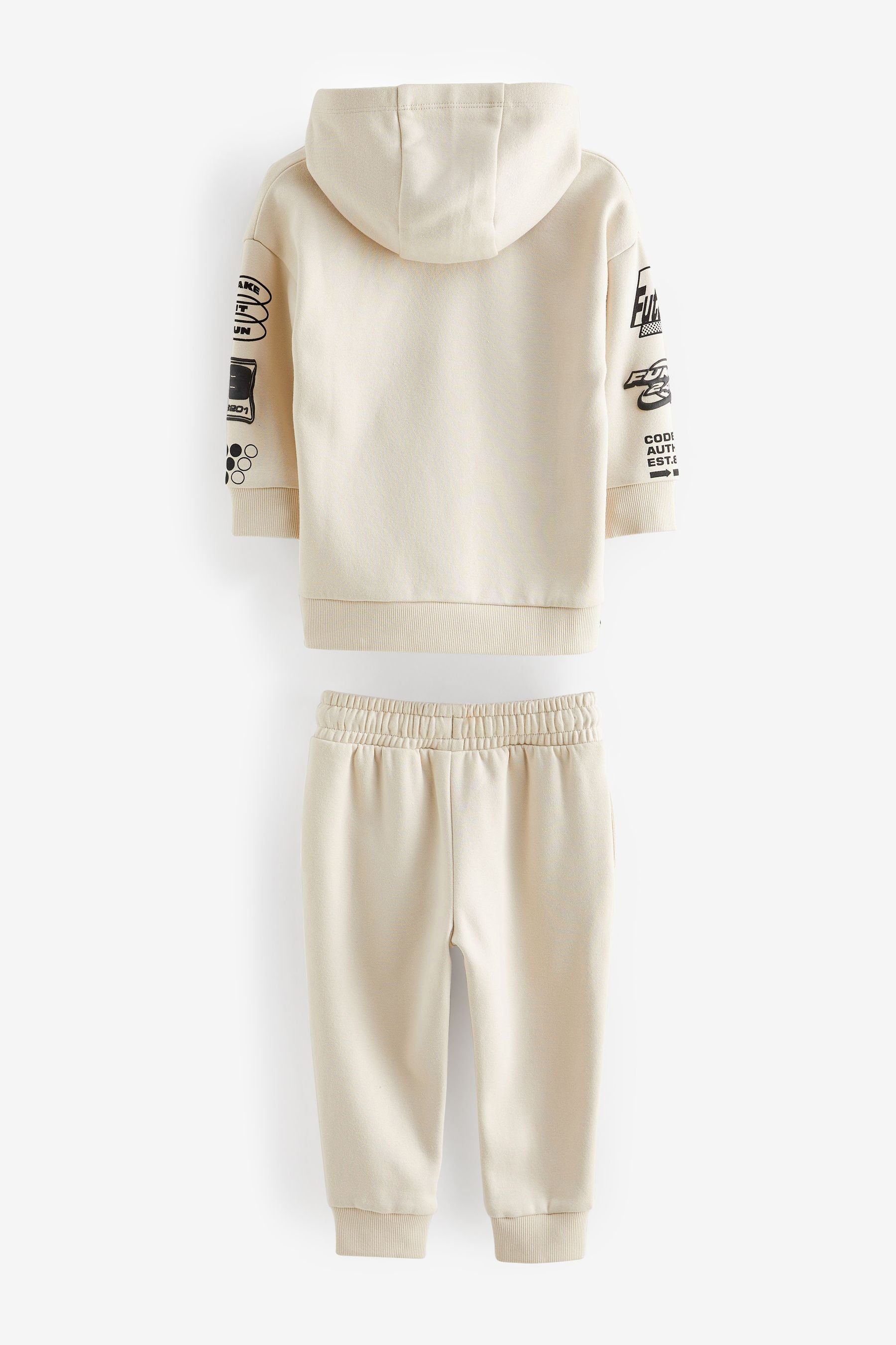 Next Sweatanzug Hoodie mit Motiv und Jogginghose im Set (2-tlg)