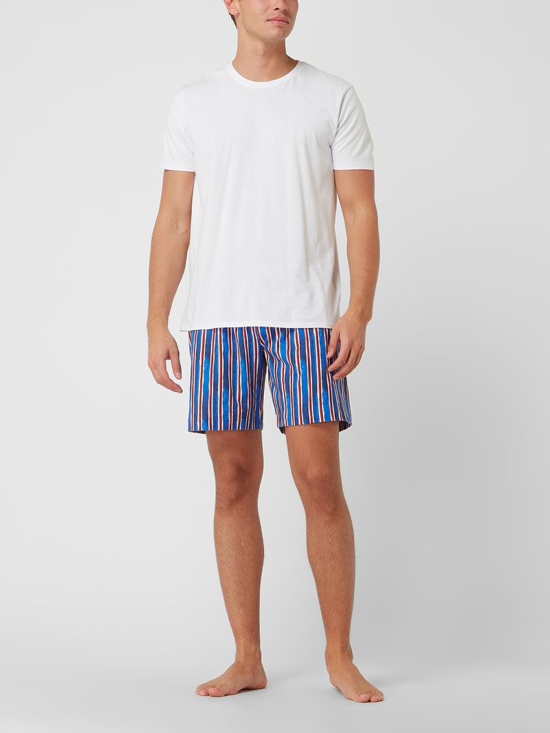 Pyjama-Hose mit Streifenmuster in dunkelblau