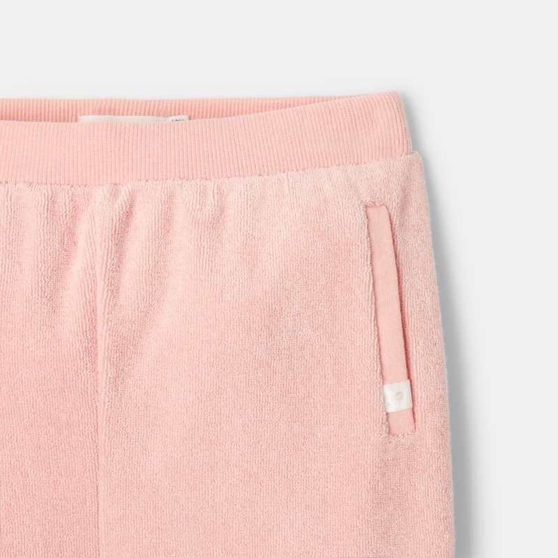 Pantalon en coton éponge rose mixte Absorba
