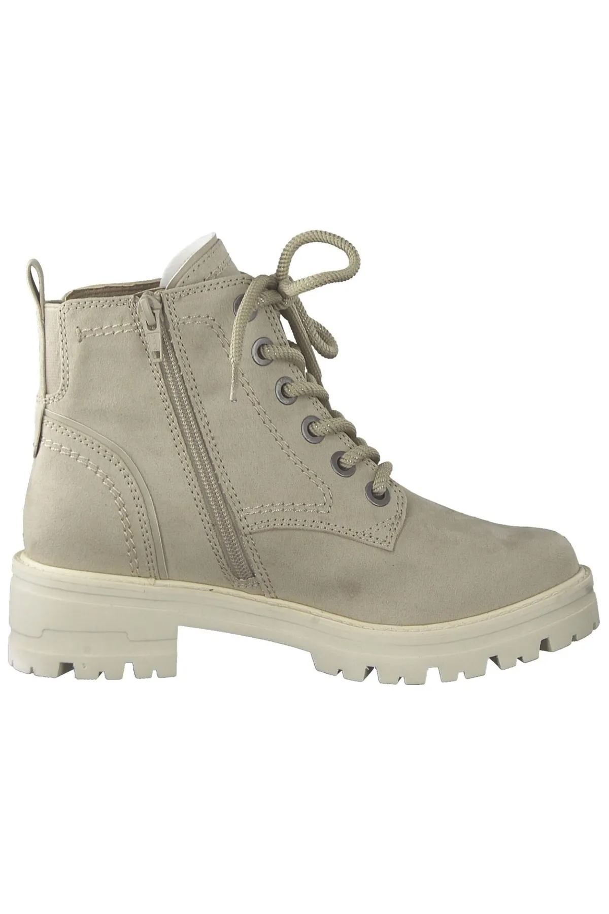 Jana  Stiefelette - Beige - Blockabsatz