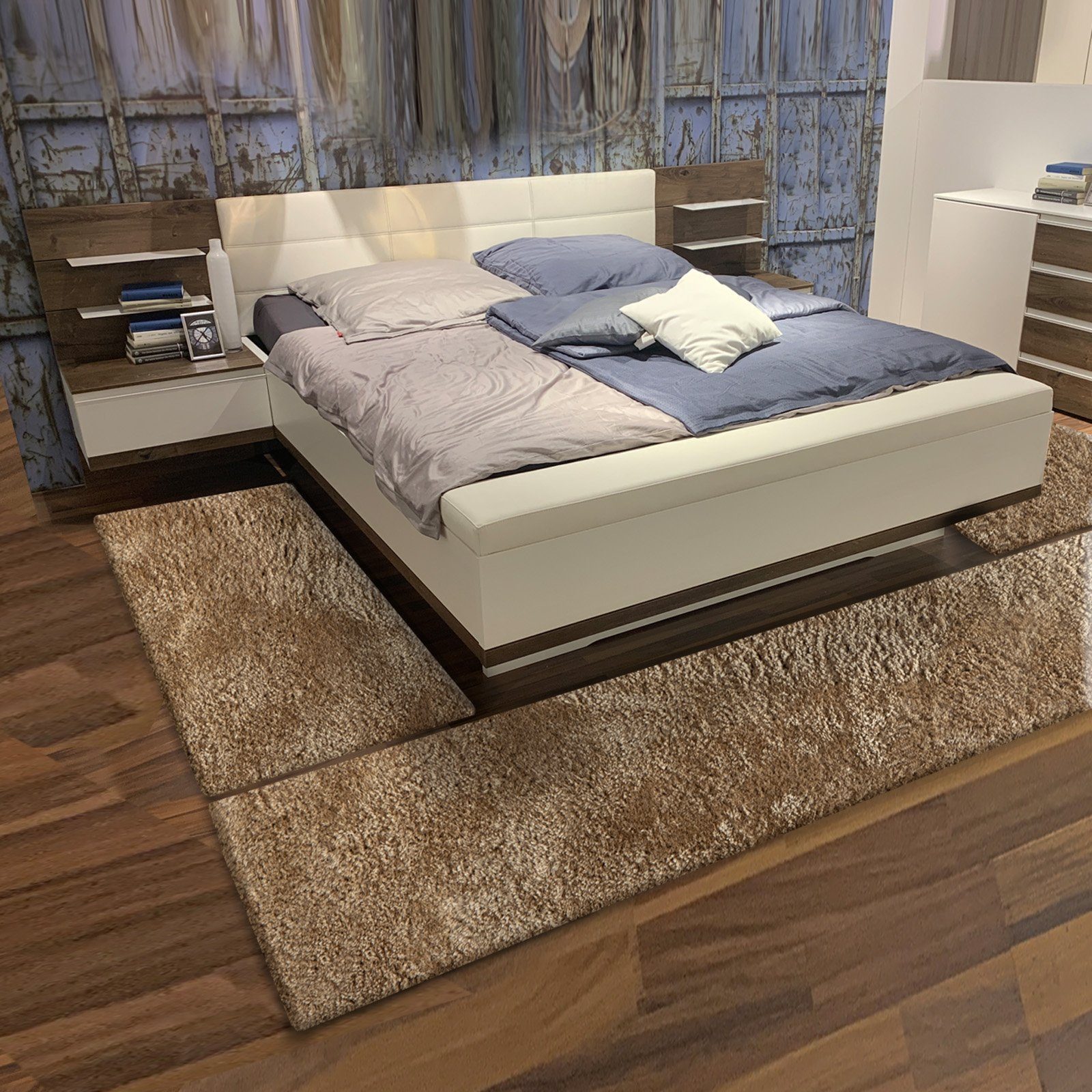 Bettumrandung Elite, Erhältlich in 5 Farben & 3 Größen, Bettläufer Floordirekt, (3-tlg), Flokati