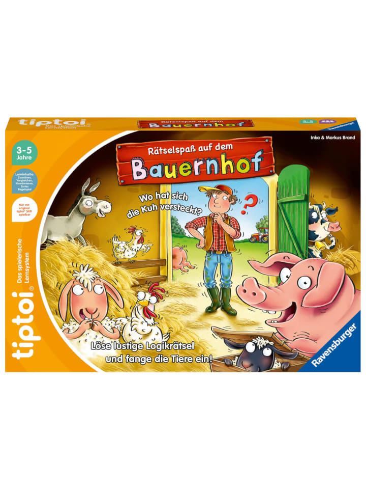 Ravensburger Lernspielzeug tiptoi Spiel Rätselspaß auf dem Bauernhof, 3-5 Jahre günstig kaufen onesize