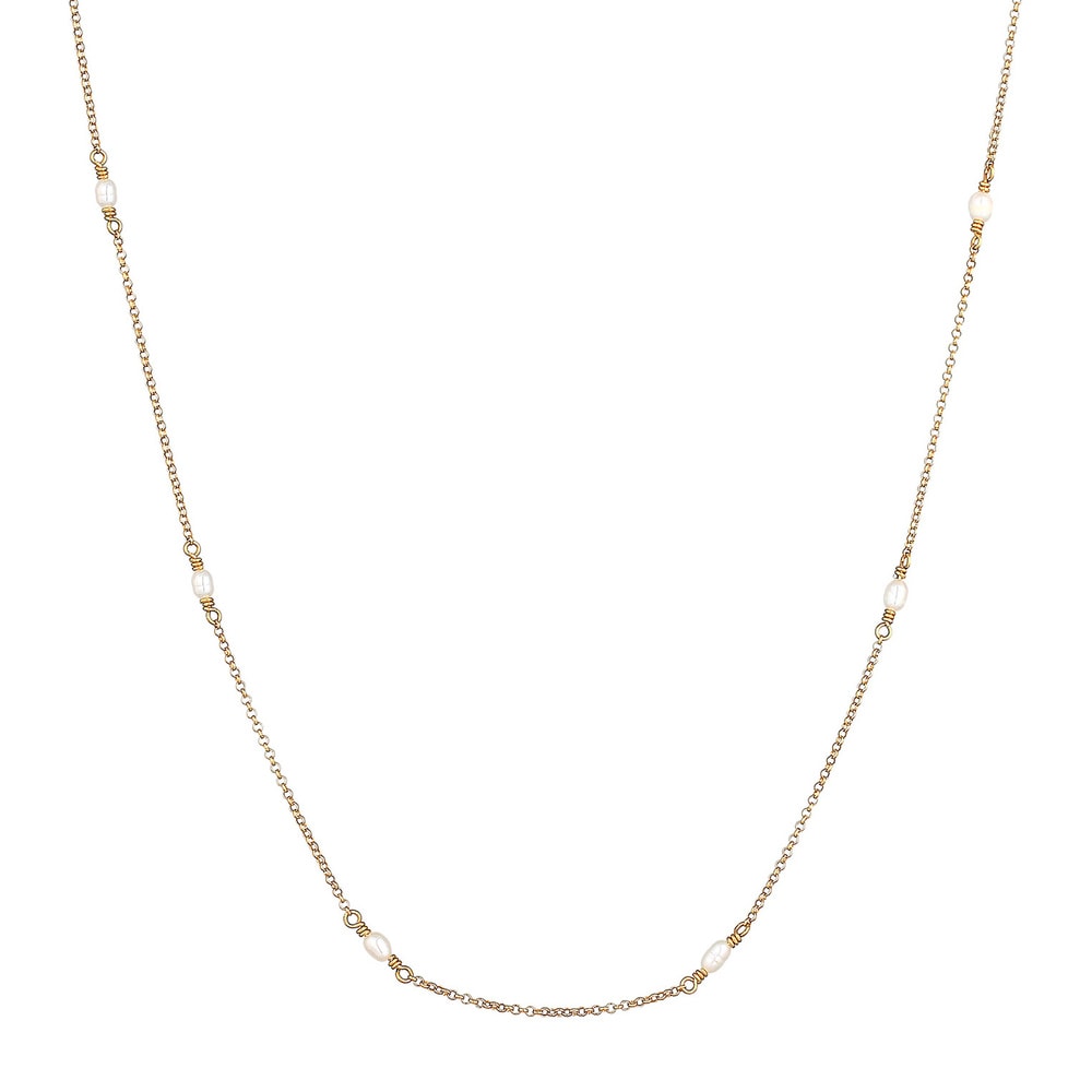 Elli Elli Collier Femme de base tendance avec perles de culture d'eau douce en argent  collier