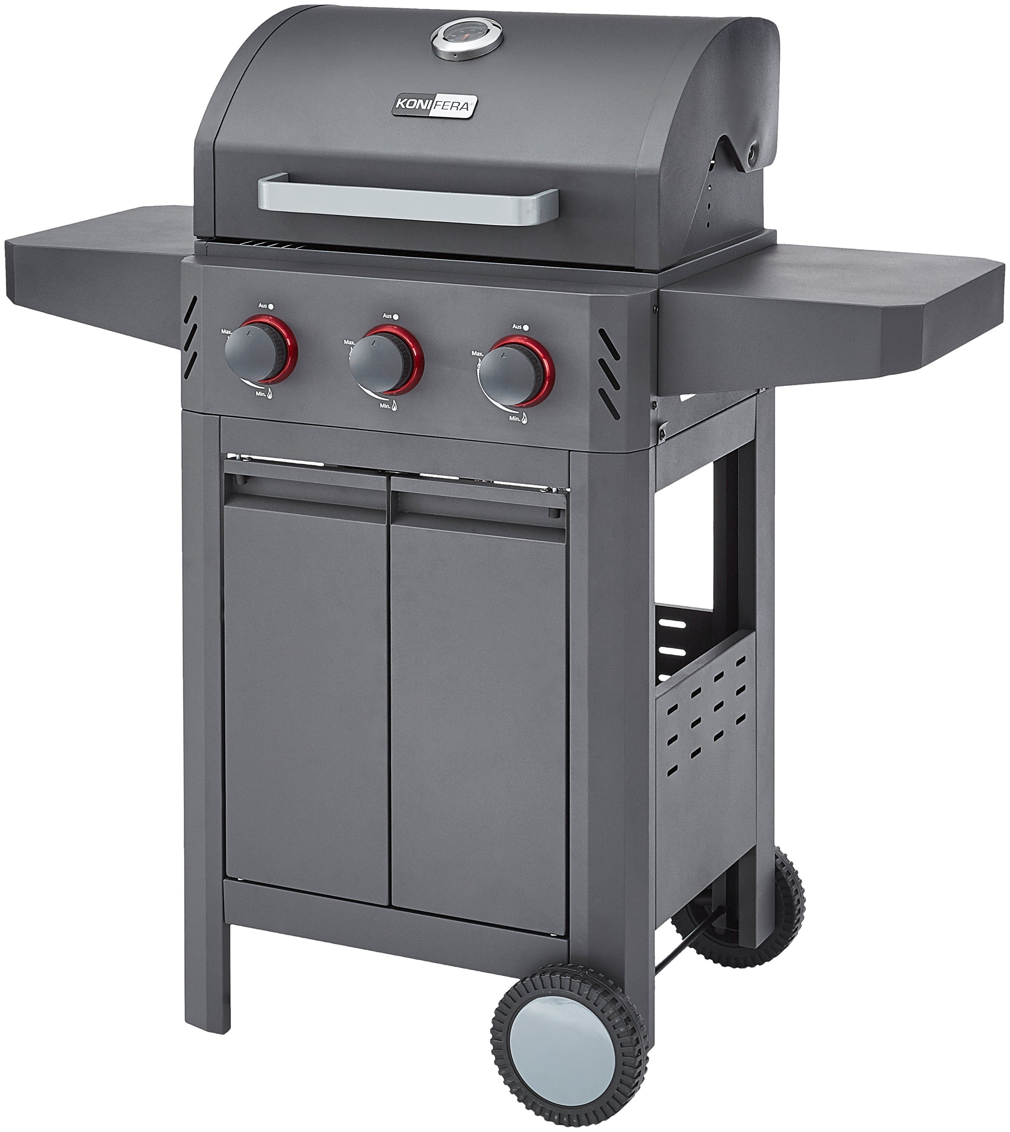 KONIFERA Gasgrill Salerno, BxTxH: 117x54x110 cm, mit Schutzhülle