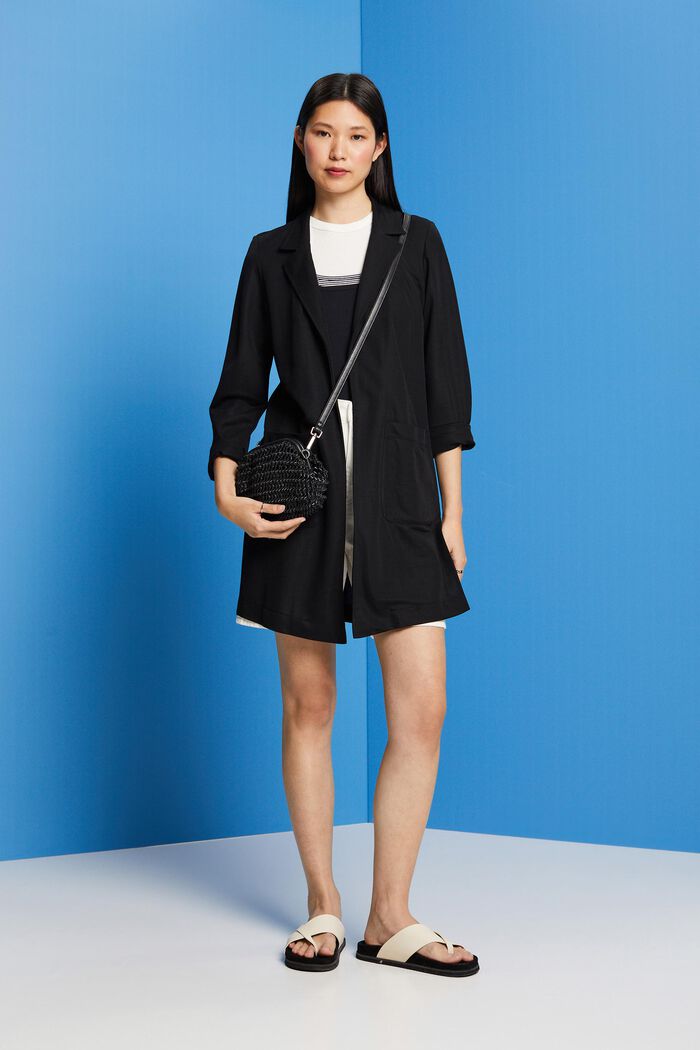 Offener Jersey-Blazer