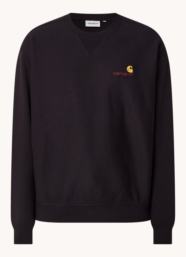 Pulover Carhartt WIP cu logo brodat american