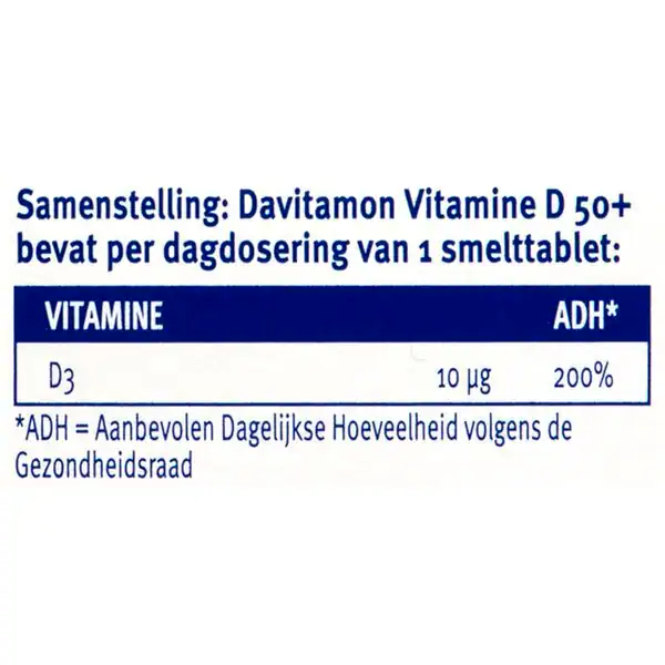 Davitamon D-vitamiini 50 sulavat tabletit 130 kpl