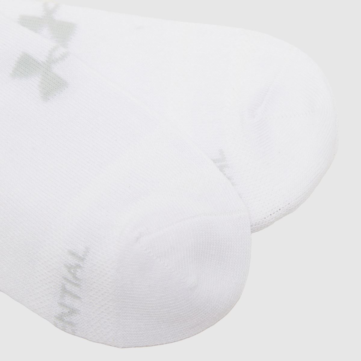 Under Armour – Vita och gråa essentials – No show-strumpor, 6-pack