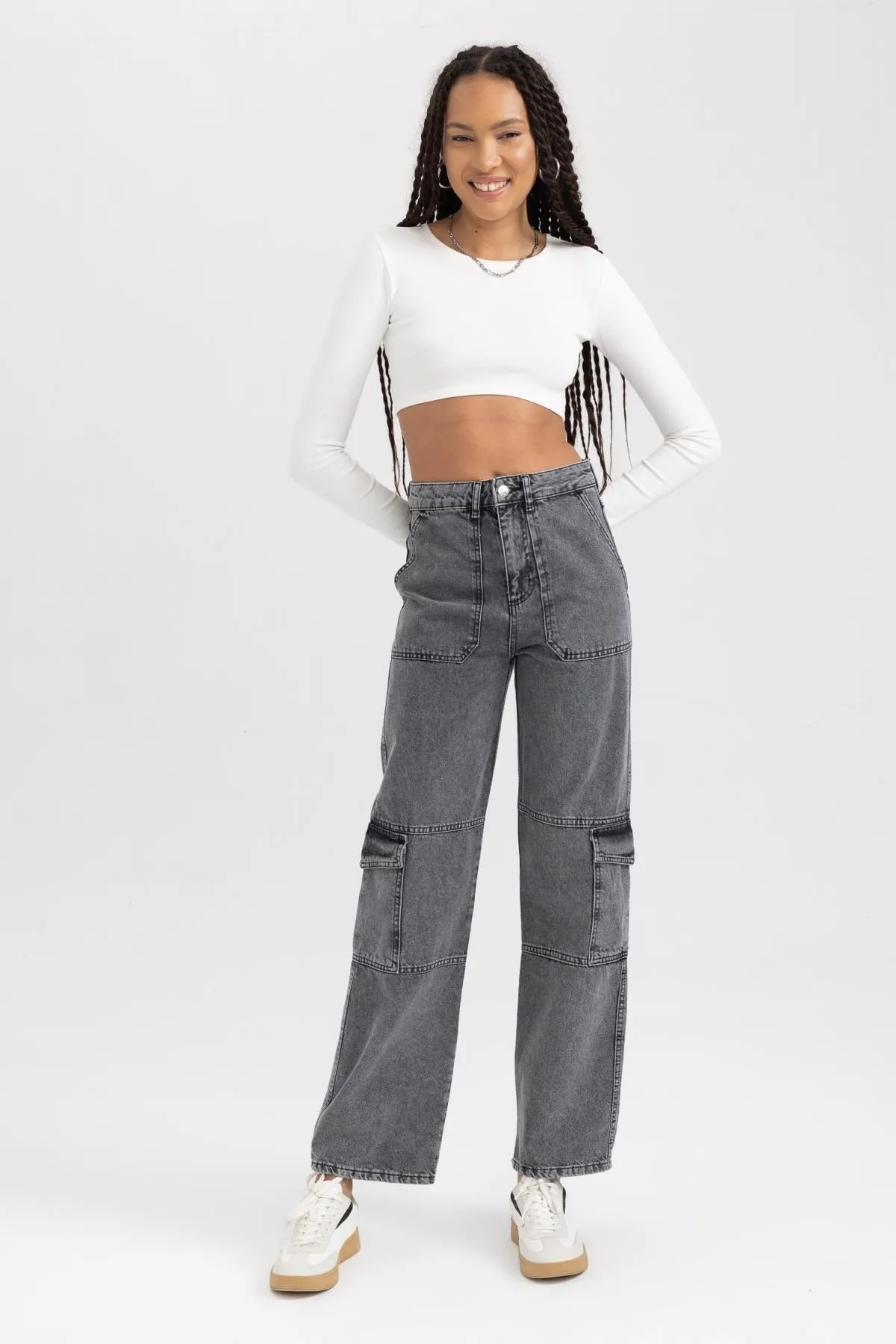 DeFacto  Lange Jeanshose aus 100 % Baumwolle