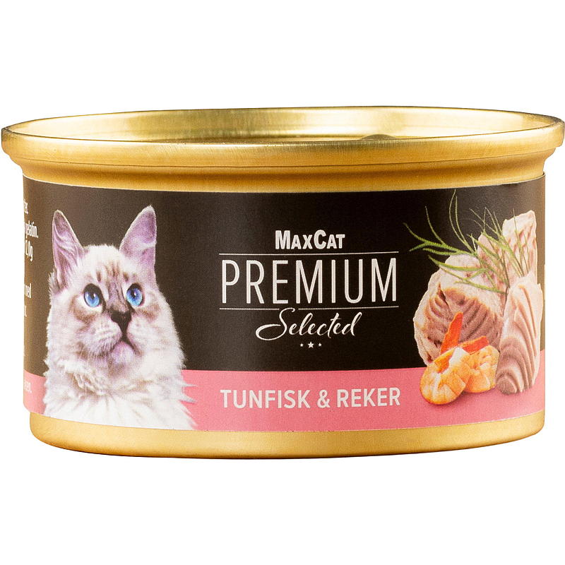 MaxCat Premium Kattemat 85 g tunfisk & reker Maxcat