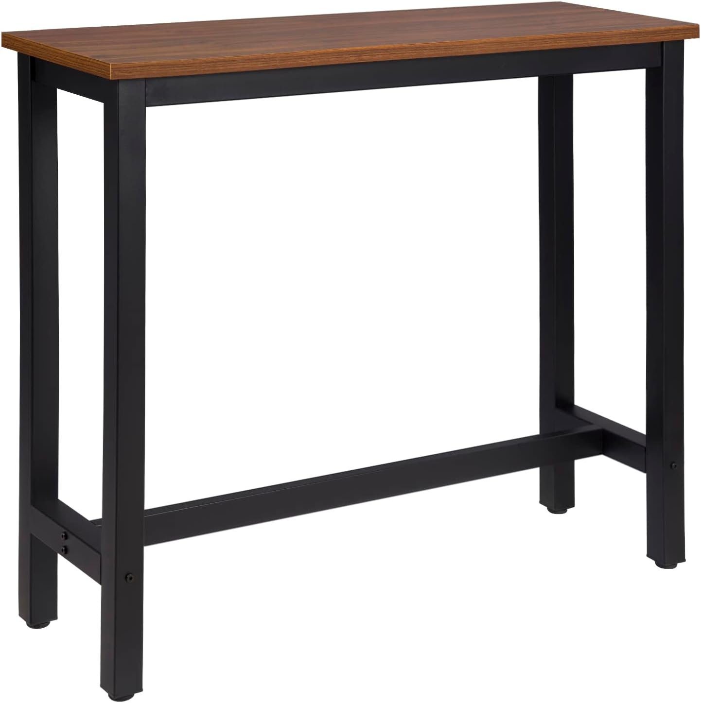 Woltu Bartisch (1-St), Metallgestell, Tischplatte aus MDF, 120x40x100cm