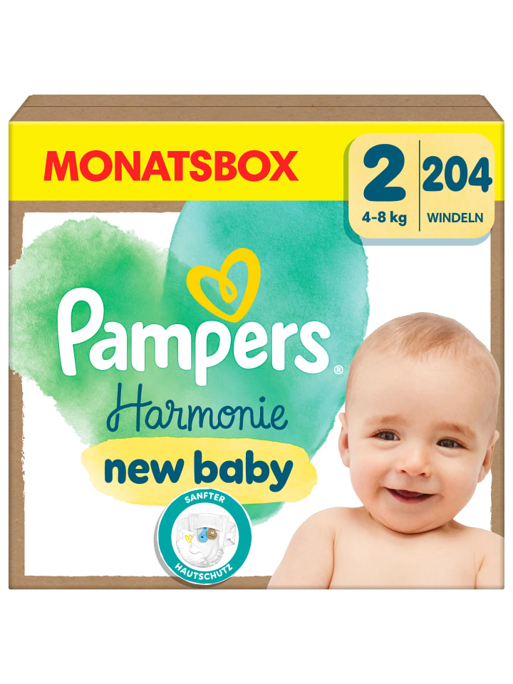 Pampers Pampers Harmonie Windeln Größe 2, 204 Windeln, 4kg-8kg günstig kaufen 2