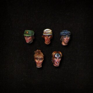female heads jungle (28 mm)