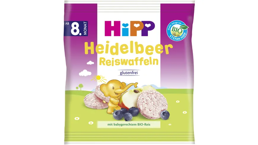 HiPP Knabberprodukte 30g: Heidelbeer Reiswaffeln 30 g